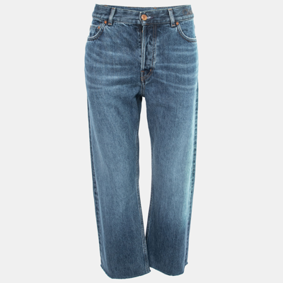 Pre-owned Chloé Blue Denim Straight-leg Semeru Jeans M Waist 29"