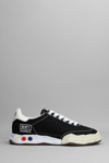 MIHARAYASUHIRO HARBIE SNEAKERS IN BLACK COTTON