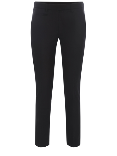 Dondup Trousers  Perfect In Virgin Wool In Black