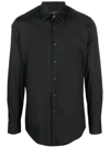 Prada Men's Classic Stretch Poplin Sport Shirt In Nero
