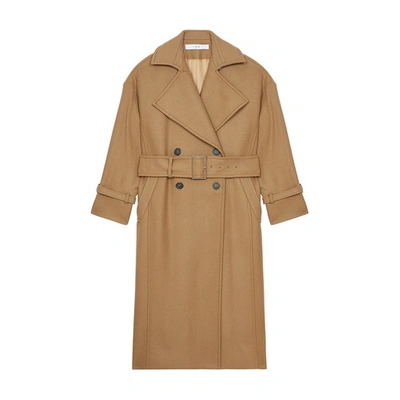 Iro Kealia Long Belted Coat In Brown
