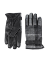 Barbour Newbrough Tartan Gloves In Grey