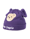Palm Angels Kids' Hats In Purple
