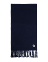 PS BY PAUL SMITH PS PAUL SMITH MAN SCARF MIDNIGHT BLUE SIZE - LAMBSWOOL