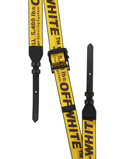 Off-white Woman Bag Strap Yellow Size - Soft Leather, Textile Fibers