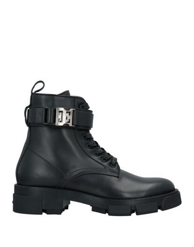 GIVENCHY GIVENCHY MAN ANKLE BOOTS BLACK SIZE 9 CALFSKIN