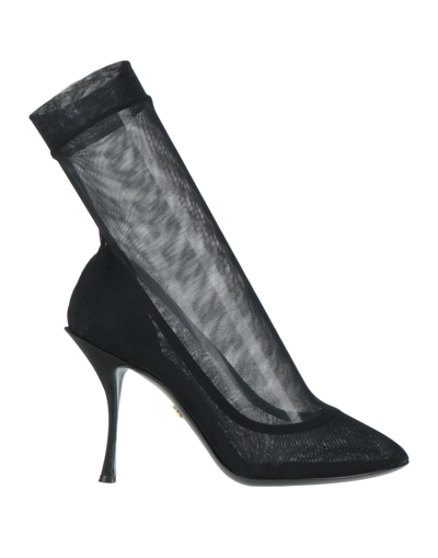 Dolce & Gabbana Ankle Boots In Black