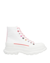 Alexander Mcqueen Ankle Lace-up Sneakers In White