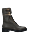 Sergio Rossi Ankle Boots In Lead