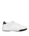 DSQUARED2 DSQUARED2 WOMAN SNEAKERS WHITE SIZE 8 SOFT LEATHER