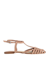 Anna F Ballet Flats In Light Brown