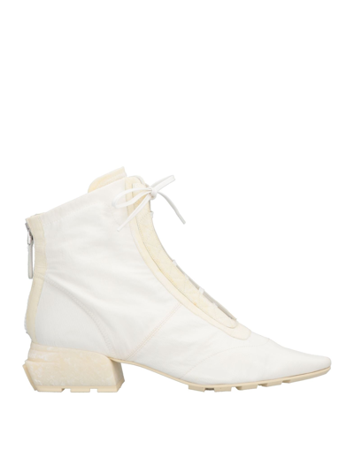 Emporio Armani Ankle Boots In White