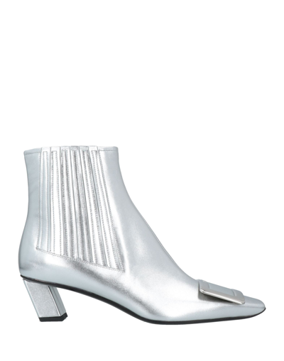 Roger Vivier Ankle Boots In Silver