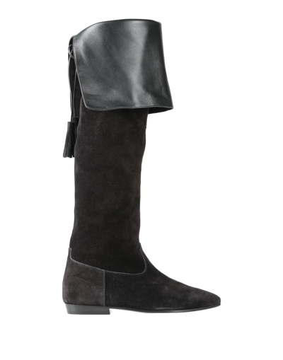 Celine Knee Boots In Black