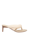 Jacquemus Toe Strap Sandals In White