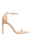 Stuart Weitzman Woman Sandals Beige Size 7 Soft Leather In Pink