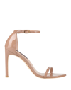 Stuart Weitzman Woman Sandals Blush Size 10.5 Soft Leather In Beige