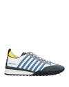 Dsquared2 Legend 551 Mix Leather Low-top Sneakers In White