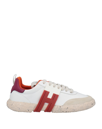 Hogan Sneakers In Red,white