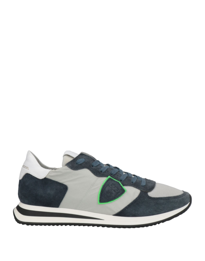 Philippe Model Sneakers In Slate Blue