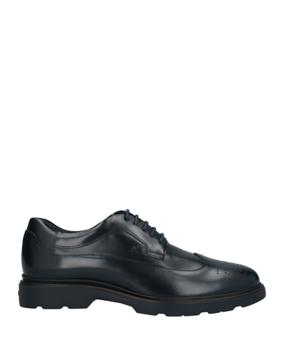 Hogan Lace-up Shoes In Blue