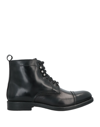 BALDININI BALDININI MAN ANKLE BOOTS BLACK SIZE 9 CALFSKIN