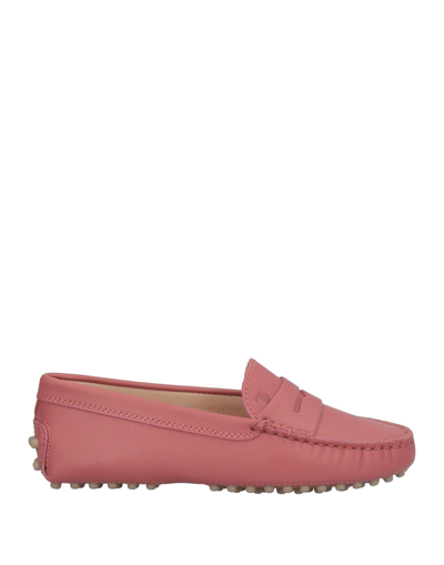 Tod's Kids' Loafers In Pastel Pink