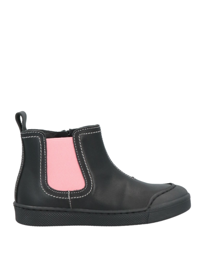 Emporio Armani Kids' Ankle Boots In Black