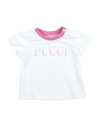 Emilio Pucci Kids' T-shirts In White