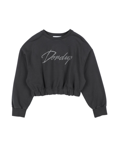 Dondup Babies'  Toddler Girl Sweatshirt Lead Size 4 Cotton, Elastane In Grey