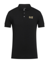 Ea7 Polo Shirts In Black