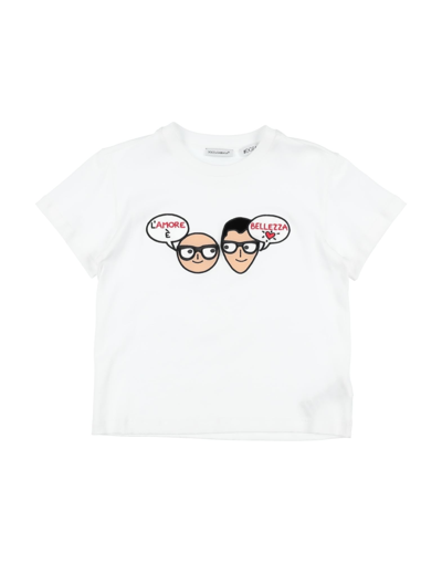 Dolce & Gabbana Kids' T-shirts In White