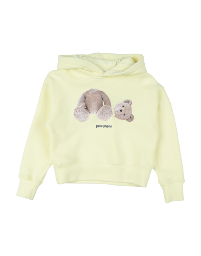 Palm Angels Kids' Sweatshirts In Yellow