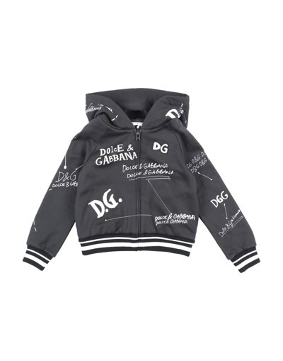 Dolce & Gabbana Kids' Sweatshirts In Black