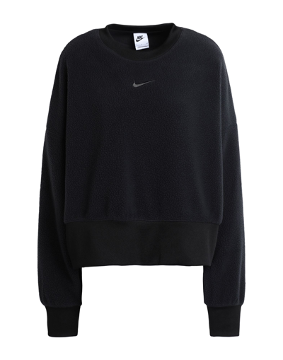Nike Sweatshirts In Black/dk Smoke Grey