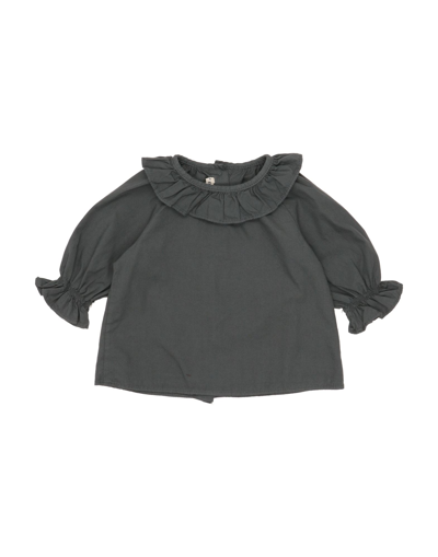 Babe And Tess Babies' Blouses In Grey