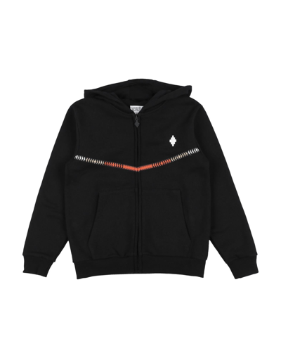 Marcelo Burlon County Of Milan Babies' Marcelo Burlon Toddler Boy Sweatshirt Black Size 4 Cotton, Polyester, Elastane