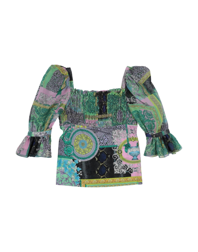 Versace Young Kids' Blouses In Green