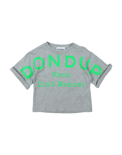 Dondup Kids' T-shirts In Grey
