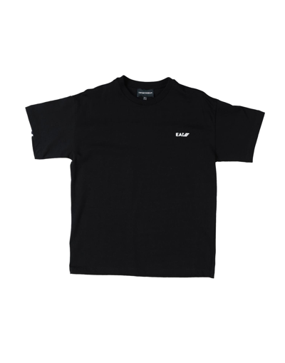 Emporio Armani Kids' T-shirts In Black