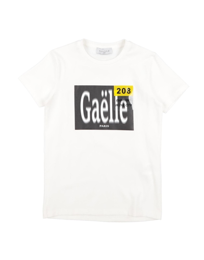 Gaelle Paris Kids' T-shirts In White