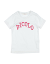 Vicolo Kids' T-shirts In White