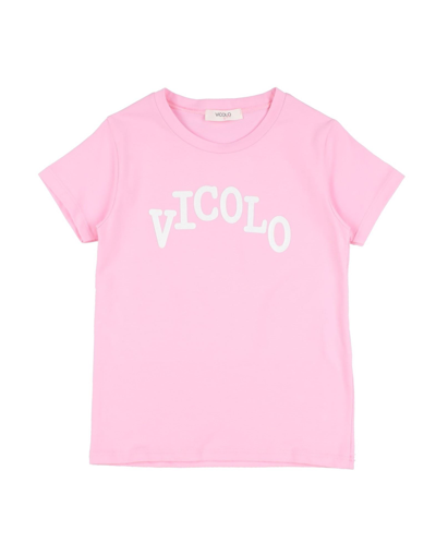 Vicolo Kids' T-shirts In Pink