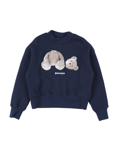 Palm Angels Sweatshirts In Dark Blue