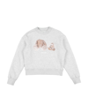 Palm Angels Kids' Sweatshirts In Grey