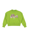 Palm Angels Kids' Sweatshirts In Green