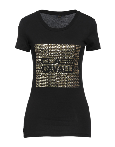 Cavalli Class T-shirts In Black