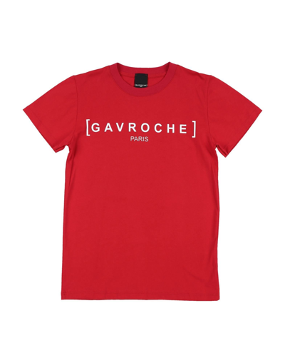 Gavroche Paris Kids' T-shirts In Red