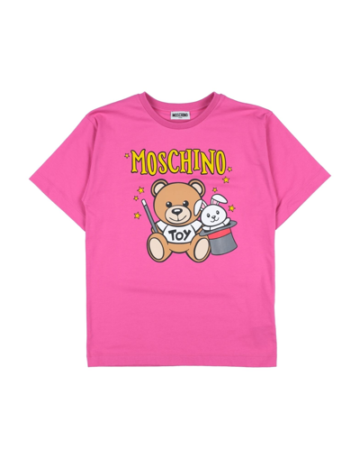 Moschino Teen Kids' T-shirts In Fuchsia