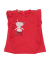 Liu •jo Babies'  Newborn Girl T-shirt Red Size 3 Cotton, Elastane